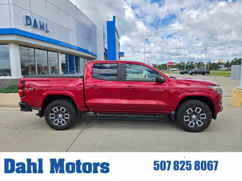 2025 Chevrolet Colorado Z71 in Radiant Red Tintcoat — front three-quarter view