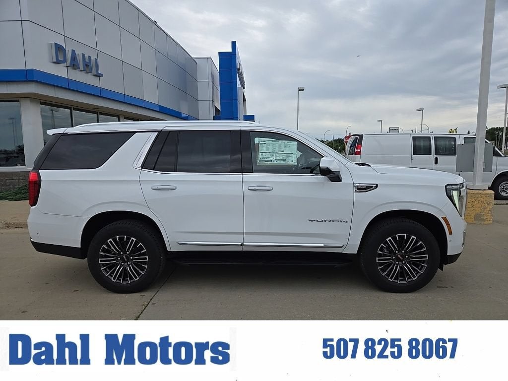 2026 GMC Yukon Elevation in Summit White — front three-quarter view