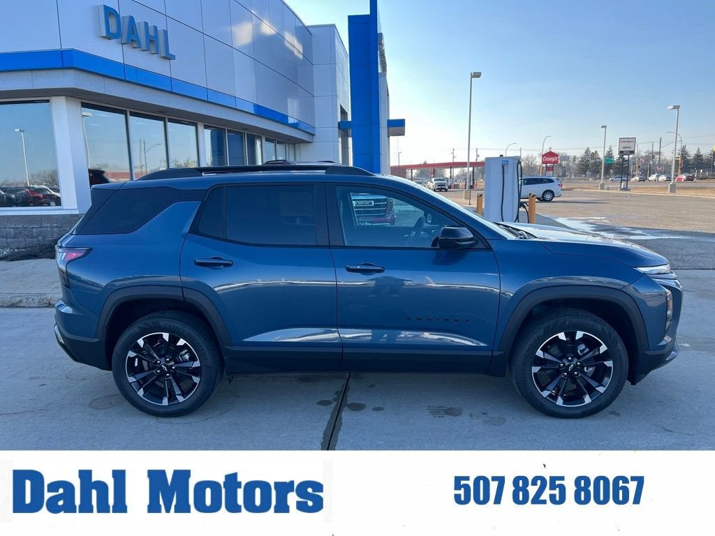 2026 Chevrolet Equinox RS in Lakeshore Blue Metallic — front three-quarter view